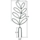 thumbnail image 3 of Enrejado para plantas trepadoras BuyWeek enrejado pequeño para jardín en macetas Diseño de vanguardia negro, 3 of 7