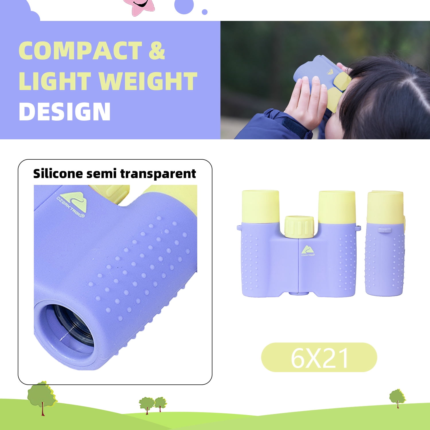 Ozark Trail Kids Binoculars 6X21, Ages 6+
