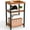 Rust Brown, variant on edx 3-Tier End Table, Nightstand, Storage Shelf for Living Room, Bedroom, Grey,11.81"W x 13.39"D x 22.8"H