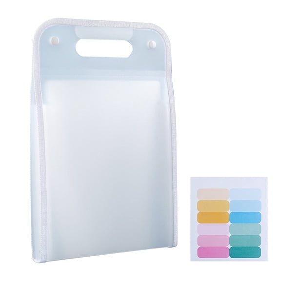 Expandable Accordion File Folder - 13-Pocket Document Organizer with Label Tabs - Waterproof A4 Paper Storage Solution for Office & Campus Essentials