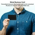 thumbnail image 3 of Business Card, Name Card Aluminium Alloy  for Engraving DIY Gift, 3 of 8
