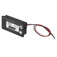 thumbnail image 3 of HUGFEGWE Universal Digital Display LCD 12V Battery Capacity Indicator Tester, Lithium Battery Voltmeter Without Alarm or Temperature Battery Testers ((10-100V) Blue + Temperature) CA919-137629, 3 of 8