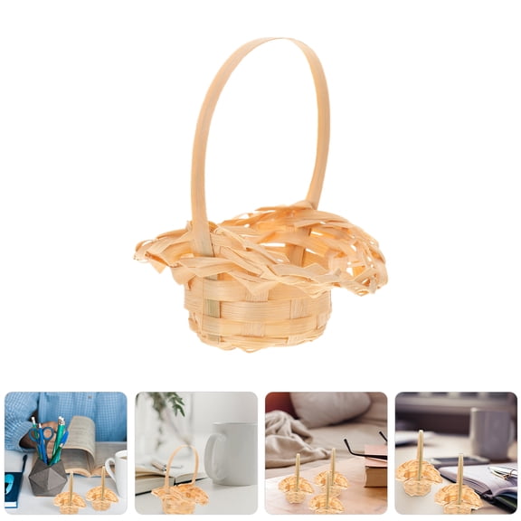 ELAYARD 6-Piece Chinese Wedding Candy Boxes Set Beige Decorative Display Farmhouse Style Artware