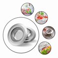 thumbnail image 4 of STARLIGHT- 2 Pcs 4.5" Kitchen Sink Strainer Stopper Stainless Steel Drain Basket Waste Plug, 4 of 6
