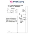 thumbnail image 4 of Vita Barre Classic WB15 Single Bar Wall Mount Ballet Barre System, 6 Feet, 4 of 5
