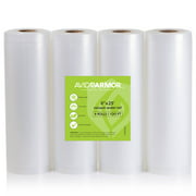 NEW! 8" x 25' Vacuum Sealer Rolls FITS INSIDE ROLL STORAGE Area of Food Saver, Seal A Meal & Other Vac Sealers Heavy-Duty BPA Free Bags & Sous Vide Safe 4 Roll Pack 100 Total Feet - Avid Armor