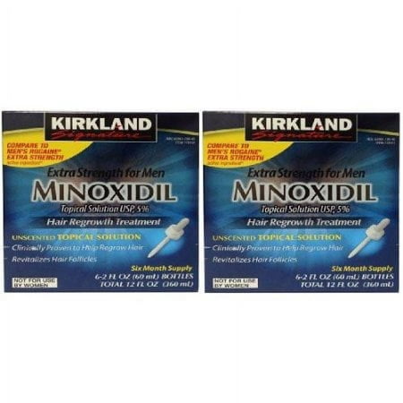 Kirkland Minoxidil 5% Extra Strength Hair Regrowth for Men, 12 Month Supply
