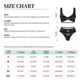 thumbnail image 4 of Kdxio Mathematica Science Print Women's 2 Piece High Waisted Wrap Spaghetti Strap Summer Swimsuit Bikini Set-Small, 4 of 7
