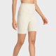 thumbnail image 2 of Pantalones cortos de yoga para mujer con forma de glúteos, cintura alta, ajustados, pantalones cortos deportivos para ciclismo, blanco 4, 2 of 6