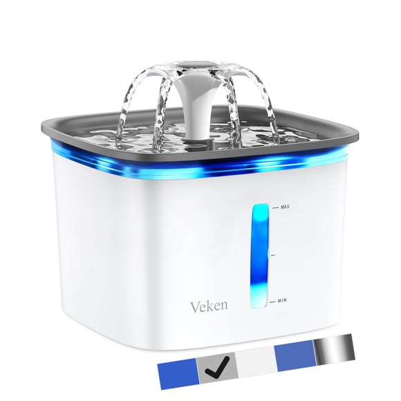 Dispensador automático de agua para gatos y perros Pet Fountain Veken, 2.8 L