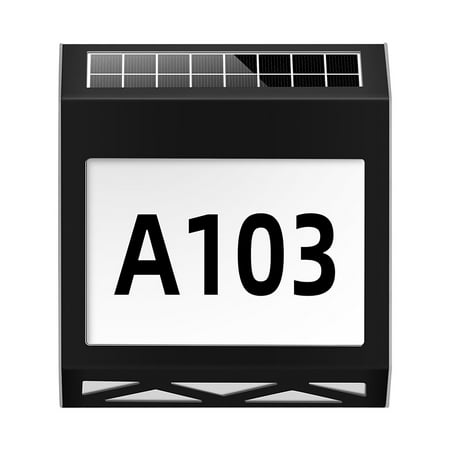 

PEONAVET 2023 New House Number Light Home Garage Door Indicator Wall Light Solar Outdoor Induction LED Garden Light Gift