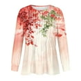 thumbnail image 5 of PuLe Women's Top Long Sleeve Shirts for Women Fall Tops Dressy Casual Blouses Pleated Scooped Neck Tunic Tops for Leggings ﻿, 5 of 5