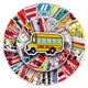 thumbnail image 1 of Pegatinas impermeables para autobuses y herramientas de transporte, 50 unidades/lote, 1 of 5