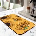 thumbnail image 2 of 2 Pack Washable Rubber Sunflower Cute Floral Dish Drying Mats for Kitchen Counter Home Large Coffee Bar Pad Accessories and Decor for Utensils Stemware (2pcs 18''x24''+19.5''x12''), 2 of 6