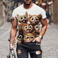 thumbnail image 1 of Tops para hombre, blusas y camisas de cuello redondo y manga corta para hombre. Moda para hombre, blusas casuales de cuello redondo con estampados modernos y novedosos. Camisas de manga corta y cuello, 1 of 5