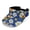 Blue Hibiscus, variant on Breathable Sun Visor Cap for Walking Sports, Polyester Fabric Empty Top Sports Visor Hat, Tropical Floral Golf Ball