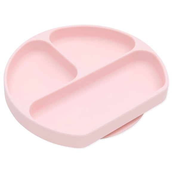 Plato de Succión Bumkins Platino para Bebés y Niños con Agarre Dividido