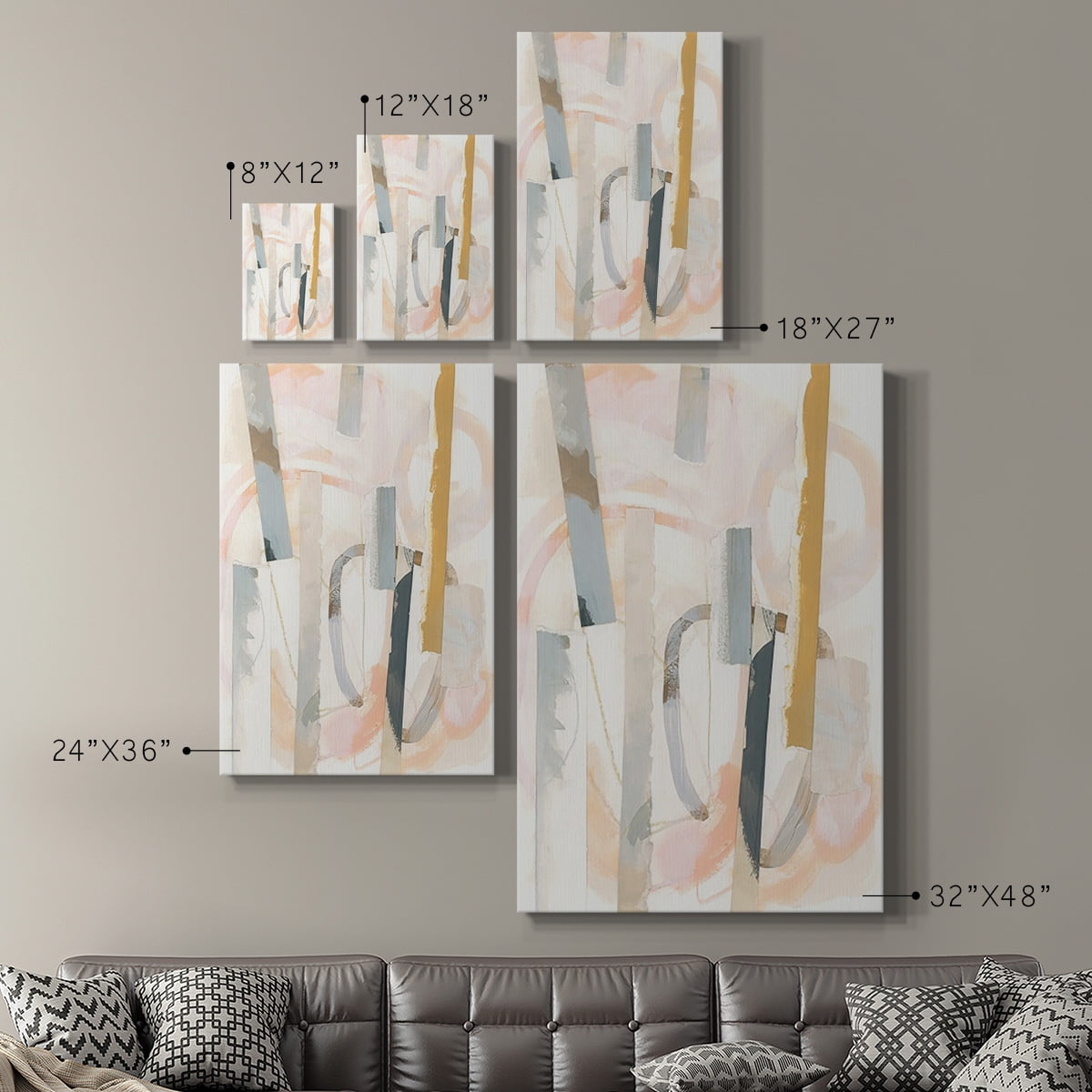 Melon Litmus IV Premium Gallery Wrapped Canvas - Ready to Hang