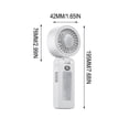 thumbnail image 3 of ROLKFUK Portable Handheld Cooling Fan, 9000 RPM Rechargeable, Foldable Mini Desk Fan with Digital Display for Travel Office Home White, 3 of 9