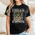 thumbnail image 2 of Tummy Ache Survivor Cat Shirt, Sayings Cat Shirt Men’s And Women’s Graphic Tee 100% Cotton by TBun, Full Sizes S-5XL, 2 of 5