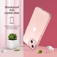 thumbnail image 6 of ULAK Glitter Case for iPhone 13, Clear Slim Shockproof Bumper Phone Case for Apple iPhone 13 2021 for Women Girls, Crystal Bling, 6 of 10