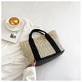 thumbnail image 5 of NexTorq Large Straw Tote Bag Raffia Summer Shoulder Bag Woven Handbag Beach Vacation Travel Purse For Women, Black, 5 of 7