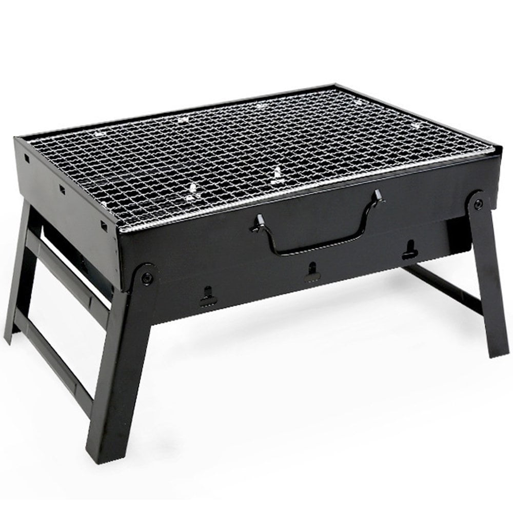 Barbecue Portable Pliable à Charbon – Pour Camping Et Extérieur – Inox