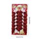 thumbnail image 3 of Set de lazos para árbol de Navidad Pack de 12 | Oro, plata, rojo, azul, rosa, negro | Decoraciones para fiestas navideñas | Mini lazos de plástico preatados con purpurina | Acento de regalo duradero, 3 of 6