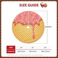 thumbnail image 4 of Balery Pink Ice Cream Printed Christmas Tree Skirt , Merry Christmas Party Christmas Tree Decoration,Adjustable Tree Skirt-36", 4 of 8
