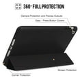 thumbnail image 6 of DuraSafe Case for iPad Mini 3 / 2 / 1 - 7.9 inch [ A1432 A1454 A1455 A1489 A1490 A1491 A1599 A1600 ] Tri Fold Smart Cover with Soft Silicone Back, Auto Sleep/Wake - Black, 6 of 11