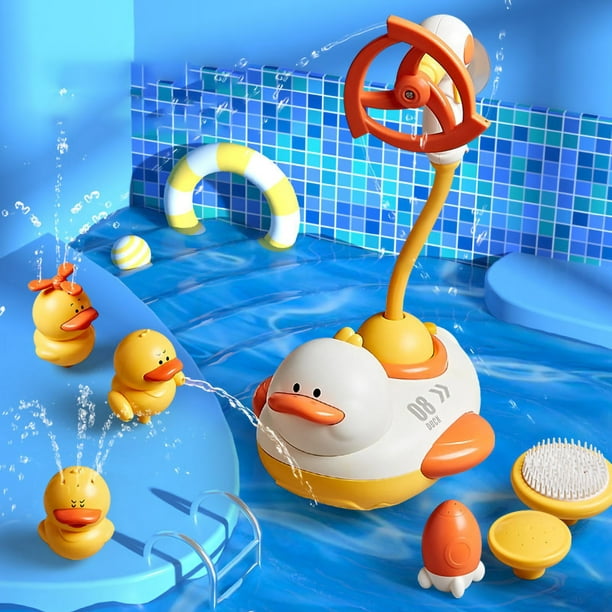 Baby Bath Toy Spraying Duck Bath Toy Cute Shape Plastic Waterproof