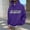 Purple, variant on Men's Big and Tall Graphic Hoodie with Printed Design for Casual Round Neck Style