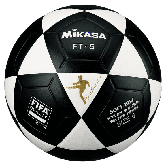 Mikasa FT5 Goal Master Soccer Ball Size 5 Official FootVolley Ball White Black