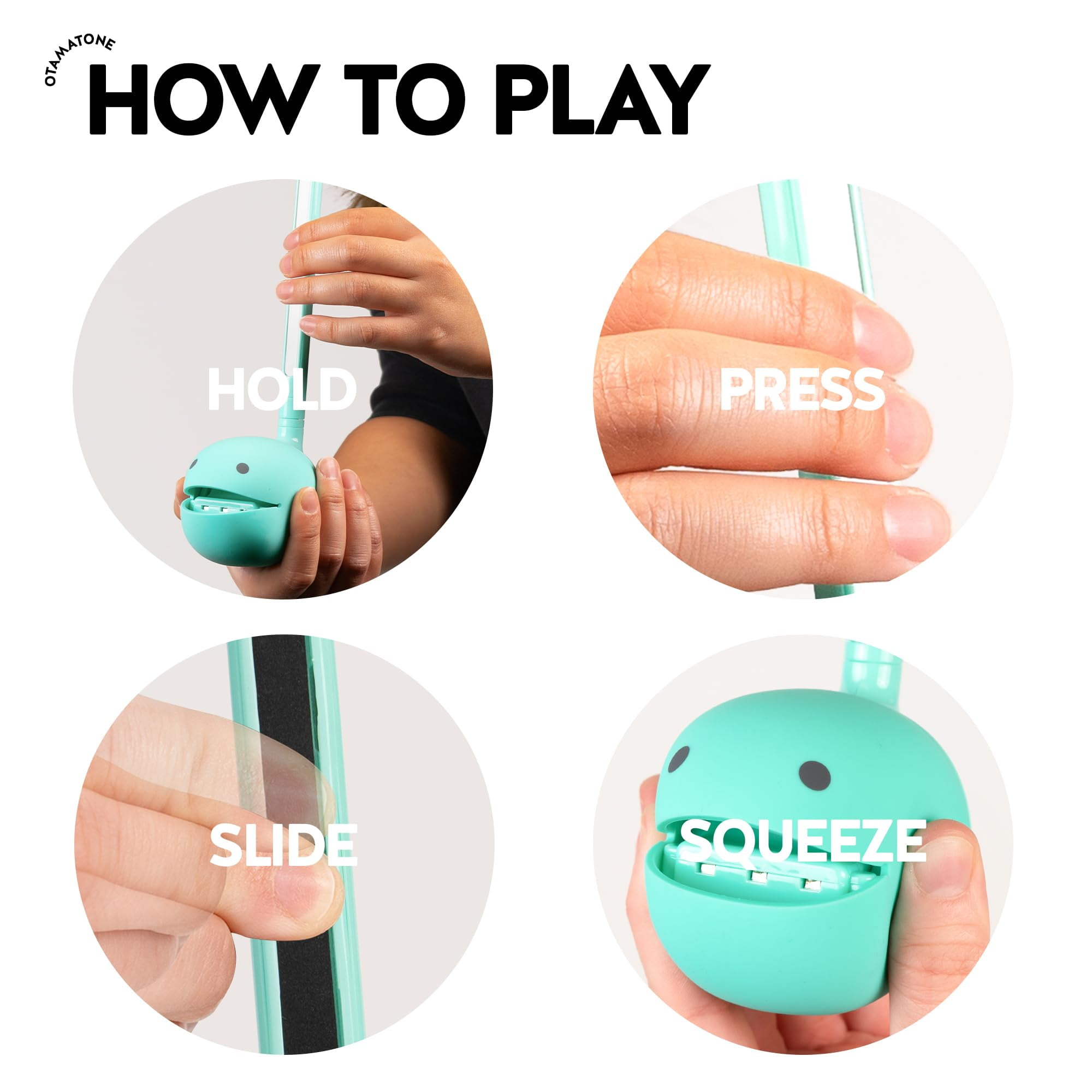 Otamatone Electronic Musical Toy Instrument for Children Unisex Adults - Mint