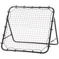 thumbnail image 1 of Black Volleyball Rebounder Net - Football Training Aid | Adjustable Angle, Durable Steel Frame | Backyard Sports Practice Tool - 37.8" x 31.5", 1 of 7