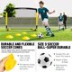 thumbnail image 5 of Portería de Fútbol Infantil Para Jardín, Set de 2 Redes Portátiles de 4x3 pies, Mini Portería Plegable para Entrenamiento de Niños de 3 a 14 Años, Equipamiento de Juego al Aire Libre con Conos y Balón, 5 of 7