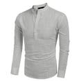 thumbnail image 4 of Camisa de hombre Camisa de lino de manga larga Camisa de algodón casual de corte regular Camisa de verano, 4 of 6