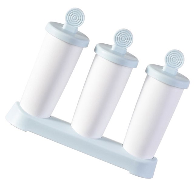 Bewildely Molde de silicona para hacer cubitos de hielo, 3 uds., bandeja para cubitos de hielo en forma de panal, molde de silicona Magnum, molde de grado Cocina y Comedor Azul Bewildely HA004944-02