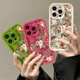 thumbnail image 4 of Flower Phone Case For iPhone 11 13 12 15 14 Pro Max Case iPhone XS XR X 7 8 15 Plus SE 2020 Shockproof Bumper Soft Cover Fundas 2DF26 For iPhone 11Pro Max, 4 of 5