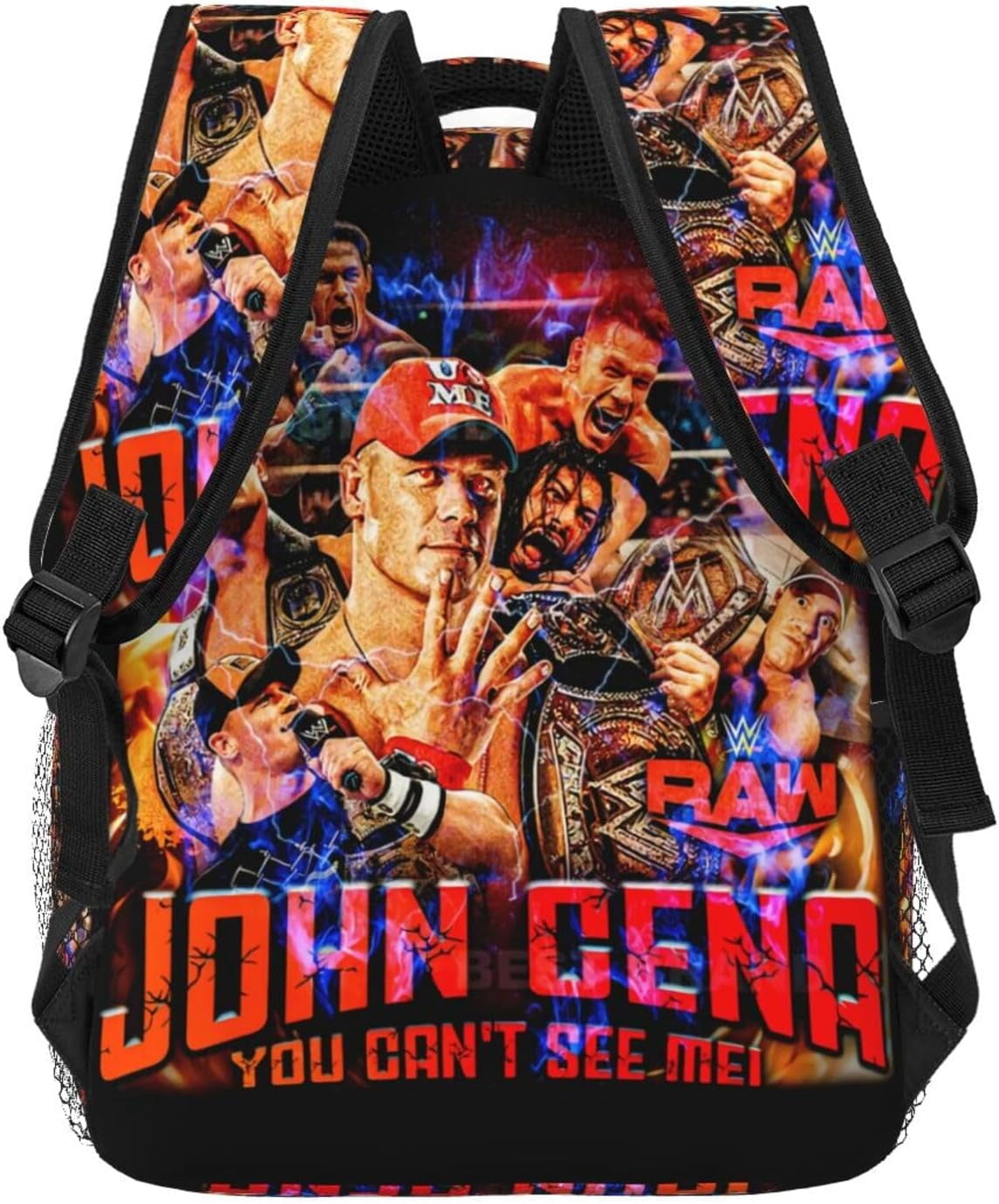 John Boxer Cena Wrestler Backpack Large Capacity Handiness Casual Travel Backpack 11.4X7.8X15.7 inch