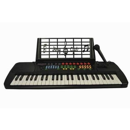 Directly Cheap Keyboard 49-Key Student Electronic Digital Piano with Microphone, Notes Holder and AC Adapter, Black Directly Cheap Keyboard 49-Key Student Electronic Digital Piano with Microphone, Notes Holder and AC Adapter, Black