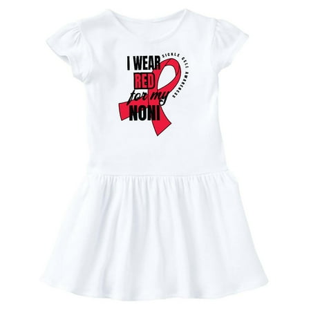 

Inktastic Sickle Cell Awareness I Wear Red For My Noni Gift Baby Girl Dress
