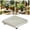White, variant on Black Square Heavy Duty Caddy with Lockable Wheels, Rolling Flower Pot Mover Tray with Casters, for Garden Balcony Patio Indoor Moving Transport