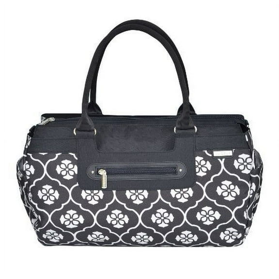 JJ Cole Parker Diaper Bag, Black Floret