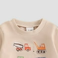 thumbnail image 7 of newwalpole Baby Toddler Boy Spring Outfit 3 6 12 18 24 Months 2T 3T Tractor Long Sleeve Sweatshirt Long Pants 2 Pcs Set Farm Clothes Light Yellow for Size 18-24 Months, 7 of 7