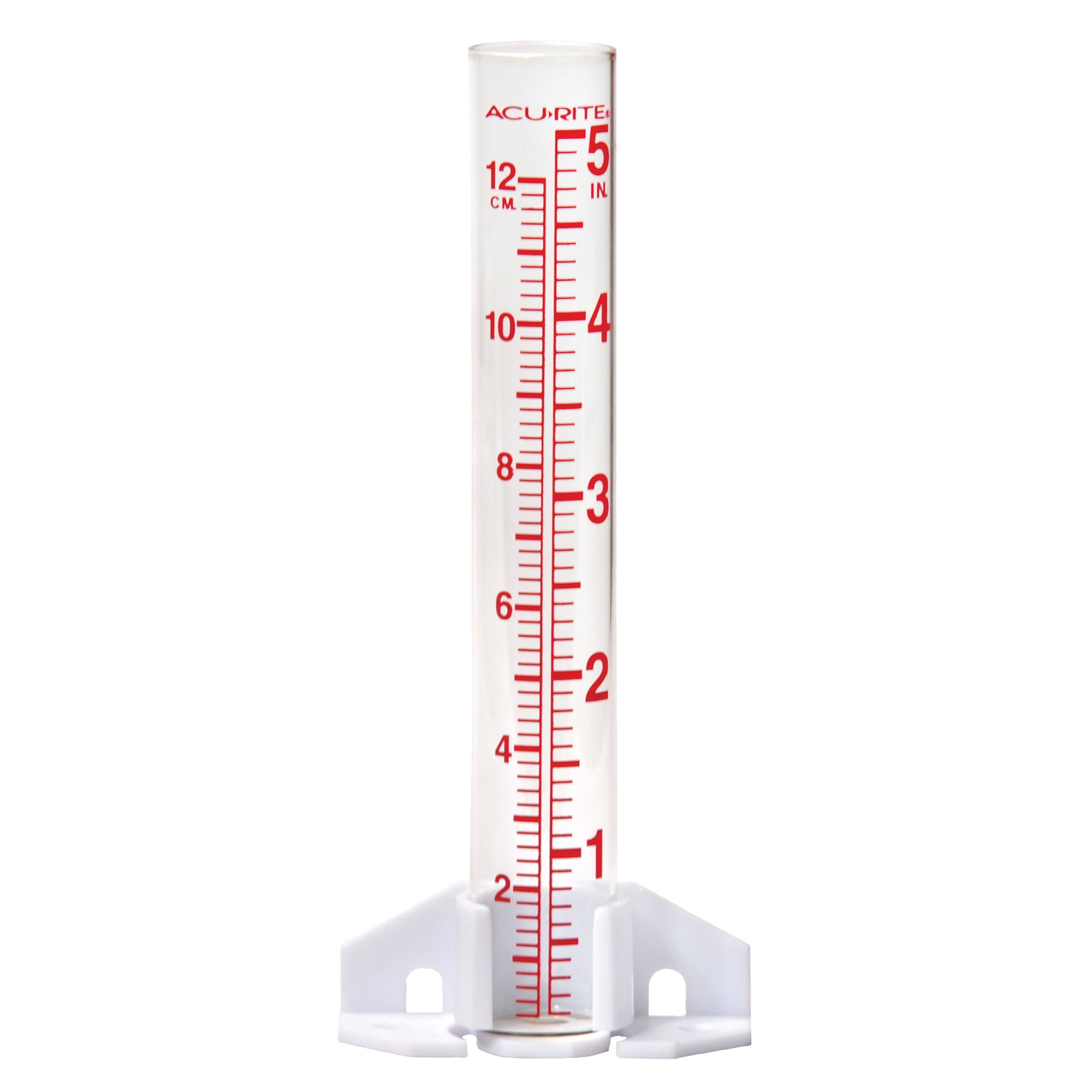 (3 pack) AcuRite 5-inch Capacity Glass Rain Gauge - Clear