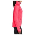 thumbnail image 3 of Womens Sport Wick Stretch 1/2 Zip Polyester/Spandex Pullover Hot Coral M, 3 of 7