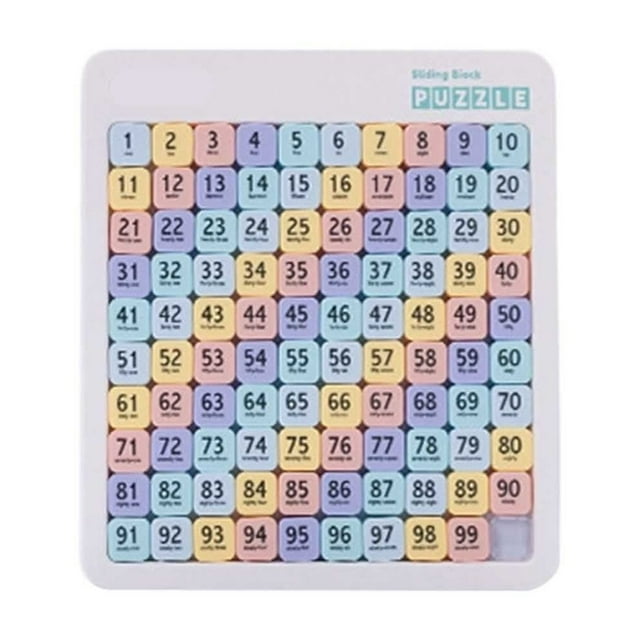 Sliding Puzzle Toy Educational Brain Teaser Game For Kids Ages 5 And Up Learning Activity With Colorful Indoor Outdoor Idea Toddler Pole Kid Building Cubes for Kids Learning Bathtub Letters for Kids