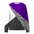 thumbnail image 5 of 2023 Chandail en Molleton Mode pour Femmes 50 % de Réduction Liquidation Col Rond Mode Décontractée Manches Longues Imprimé Chandail en Molleton Haut Blouse, 5 of 5