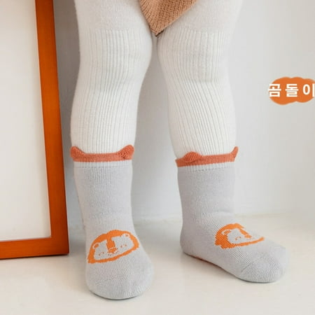 

kpoplk Christmas Socks For Kids Baby Infants Toddlers Girls Mid Calf Length Socks Antislip 1Pair Sock Shoes Baby Boys Girls(Grey)